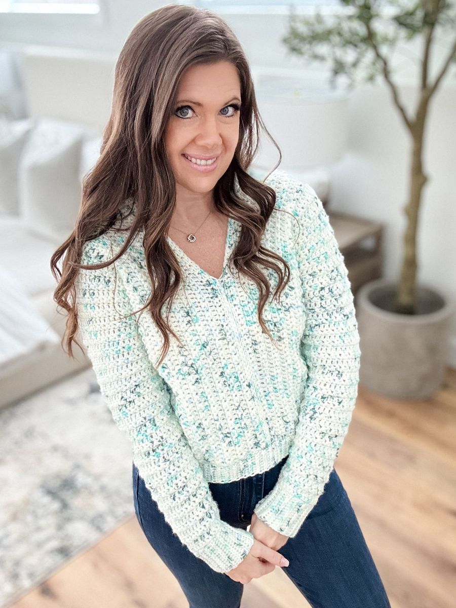 Snowy Season Sweater Crochet Pattern product image (7)