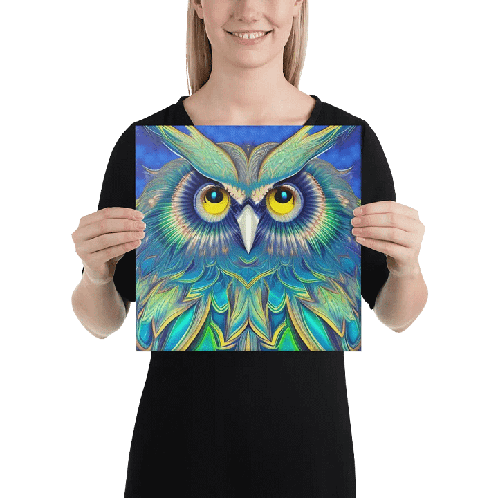 Fantasy Fractal Owl Art - v3 product image (2)