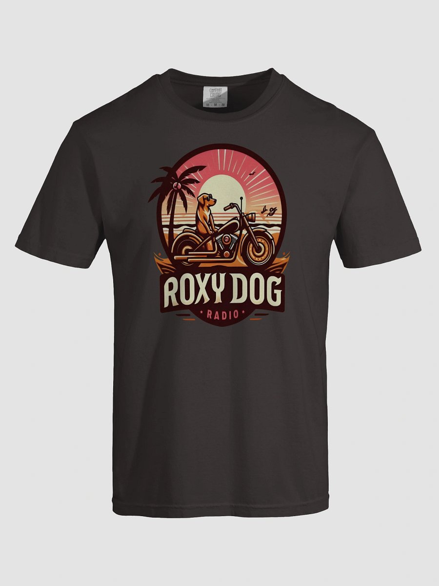 Roxy Dog Radio Sunset Biker Dog T-Shirt product image (57)