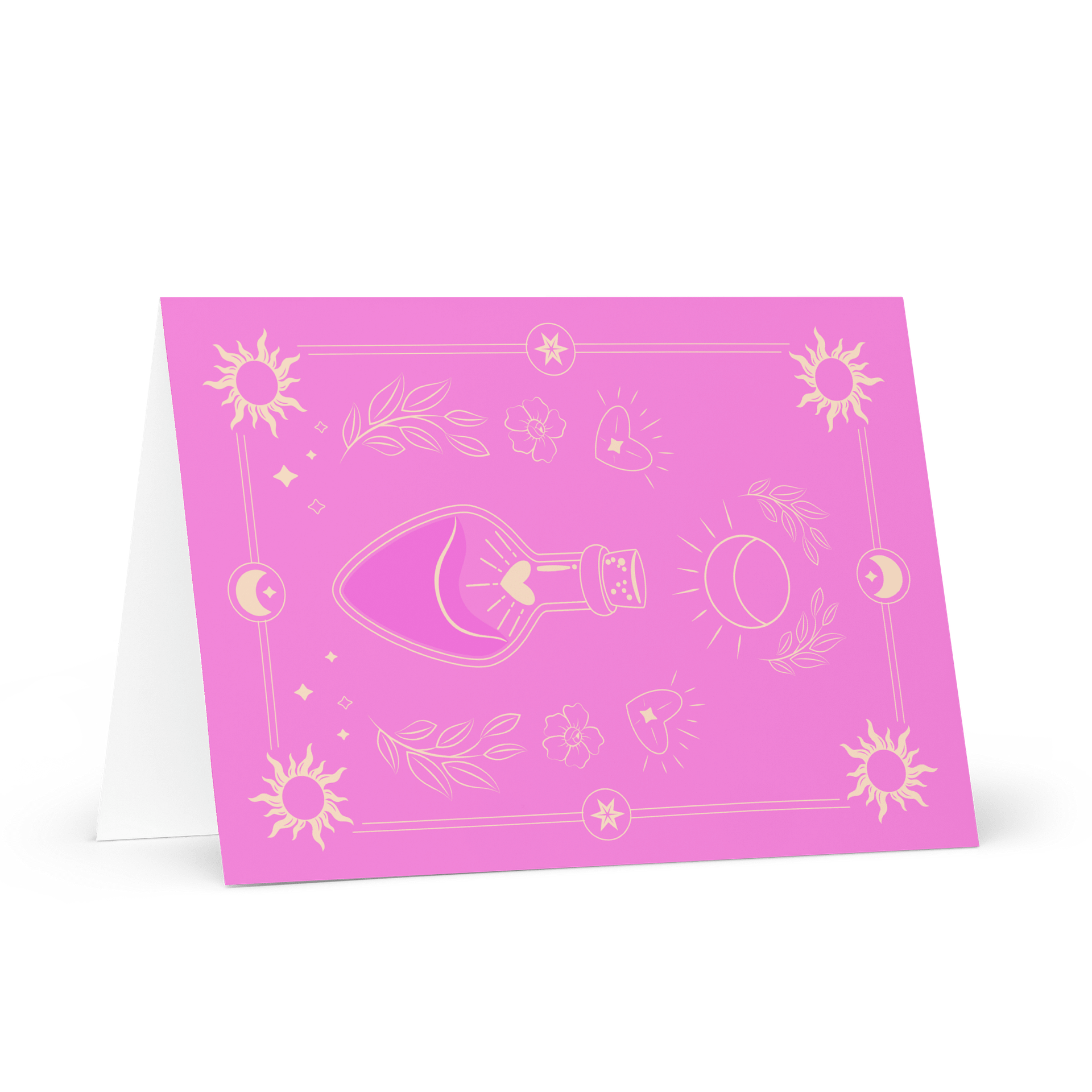 Pink Magic Potion Tarot Card 5.83×8.27 Greeting Card product image (1)