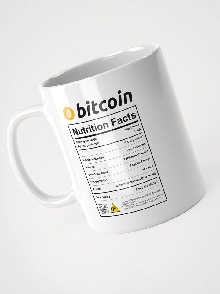 Bitcoin Nutrition Facts Mug product image (1)