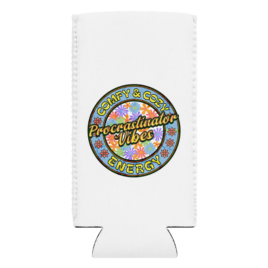 Procrastinator Vibes Comfy And Cozy Energy Whimsical Can Cooler product image (1)