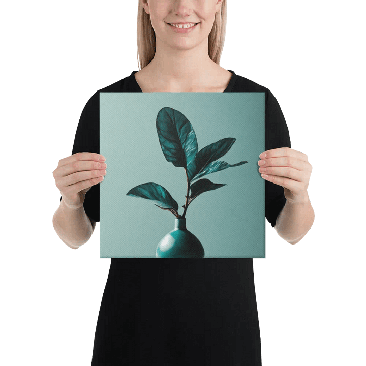 Teal Flower Wall Art #578 product image (2)