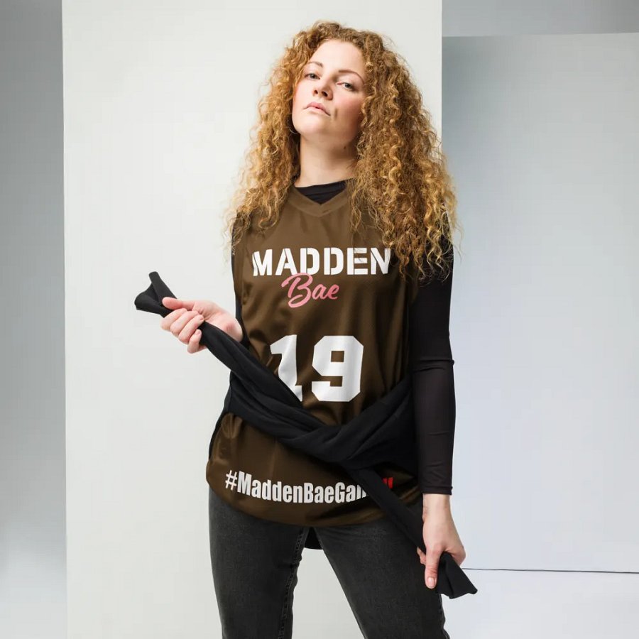 MaddenBae Gang Jersey 👨‍🎨 (Brown + White Logo) product image (6)