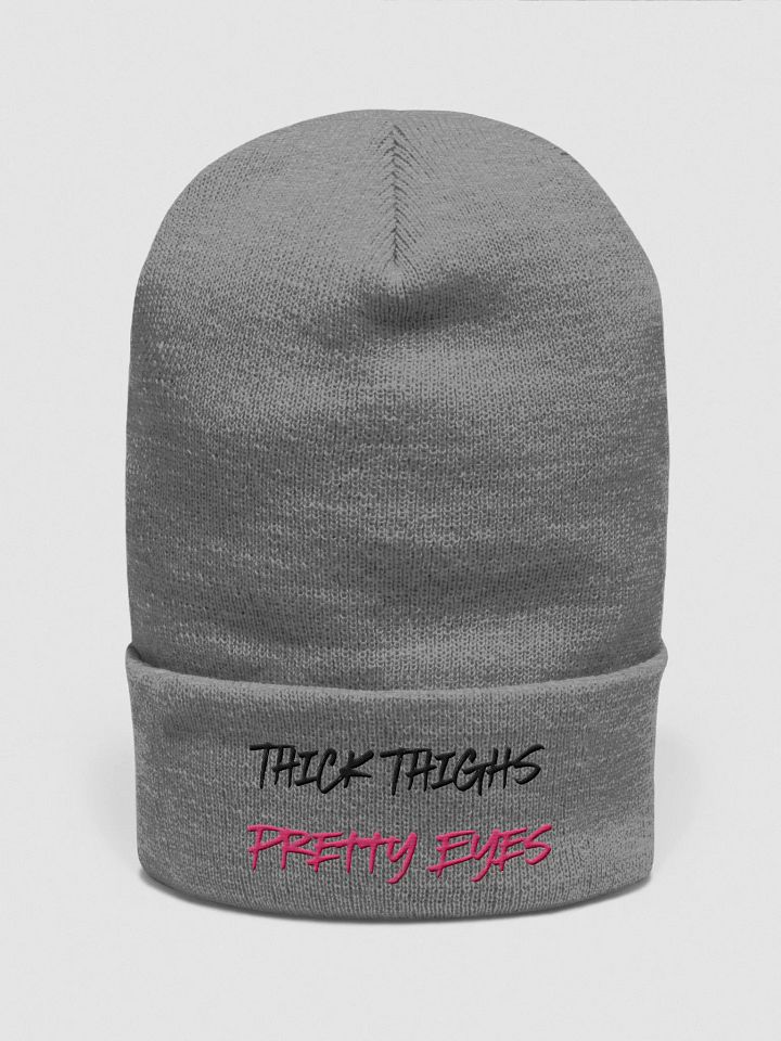 Thick Thighs Pretty Eyes Beanie product image (2)