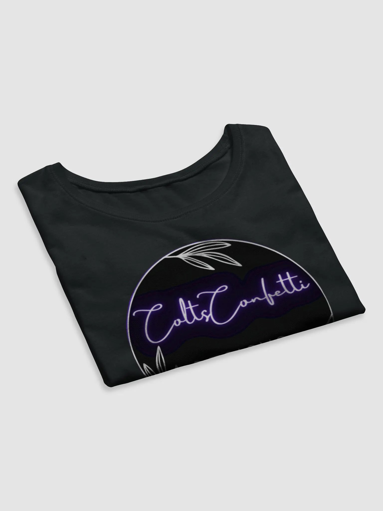 COLTS CONFETTI DESIGN BRANDED CROP TOP product image (4)