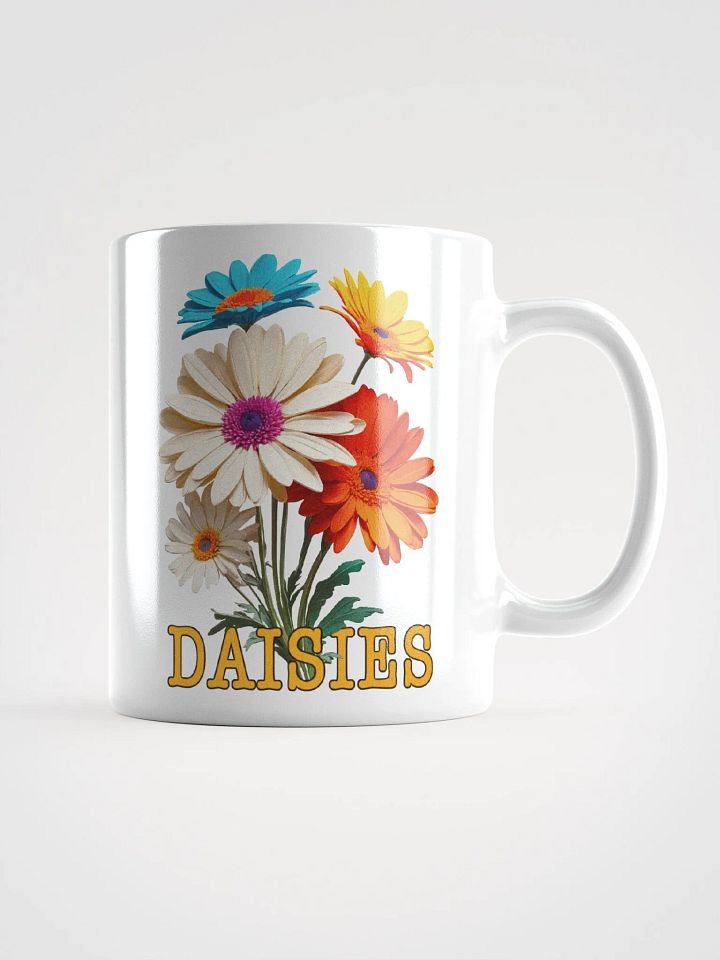 Floral Graphic | White Coffee Mug | Daisies product image (2)