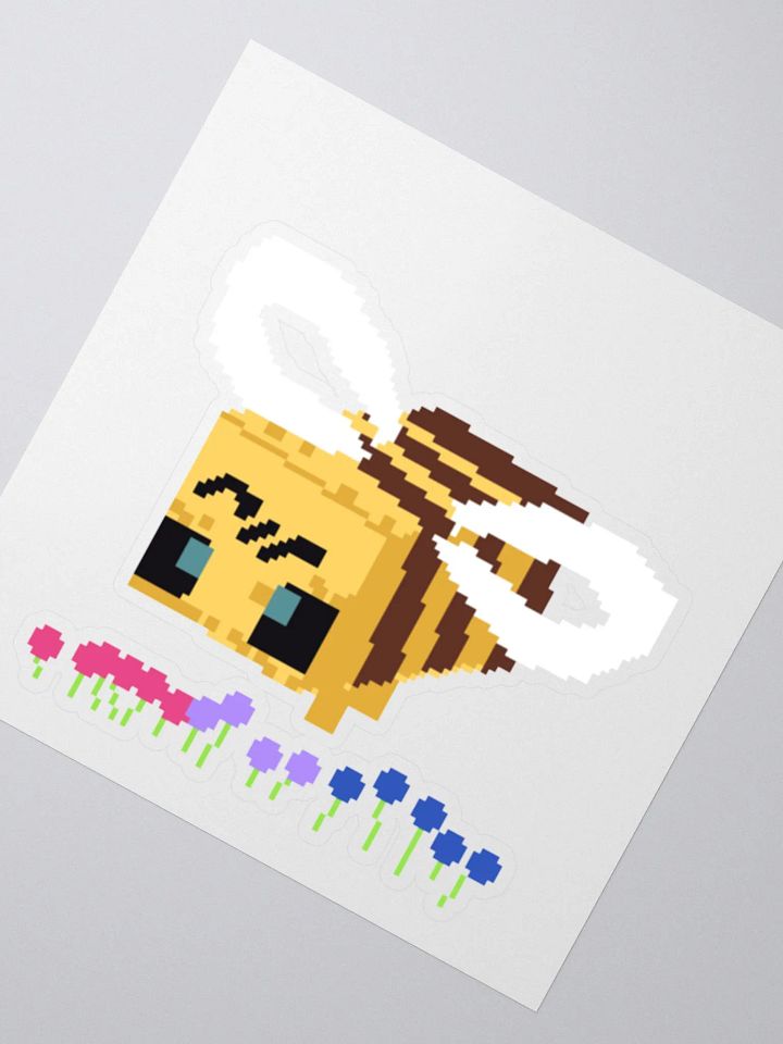 Minecraft bee sticker (bisexual) product image (2)