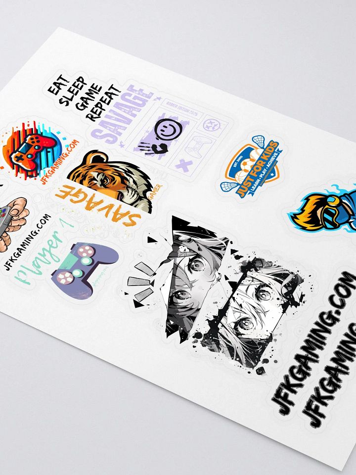 Just For Kids Gaming Sticker Sheet product image (1)