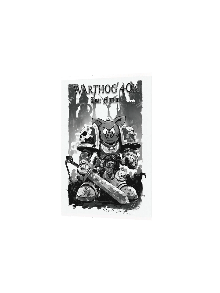 Warthog 40k Boar Marine Poster product image (10)