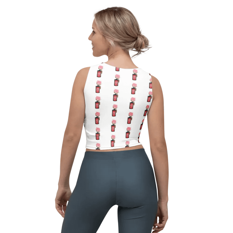 Cinestill Rose Pattern Crop Tank Top product image (2)
