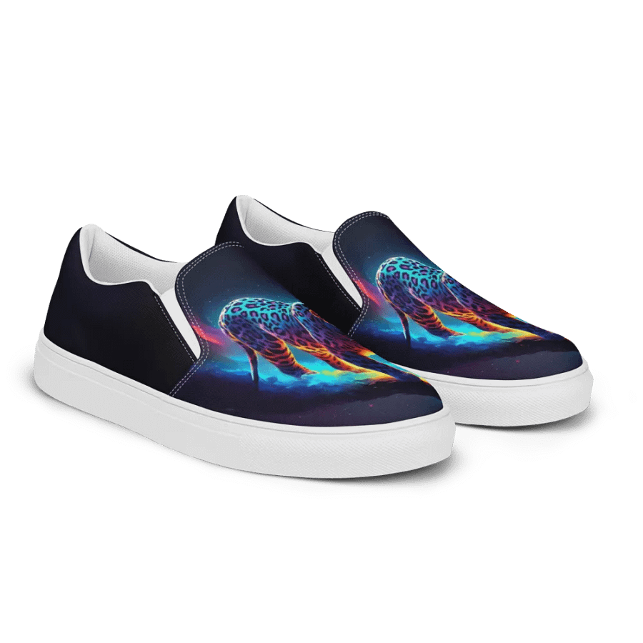 Colorful Leopard All Over Print Slip On Shoes product image (7)