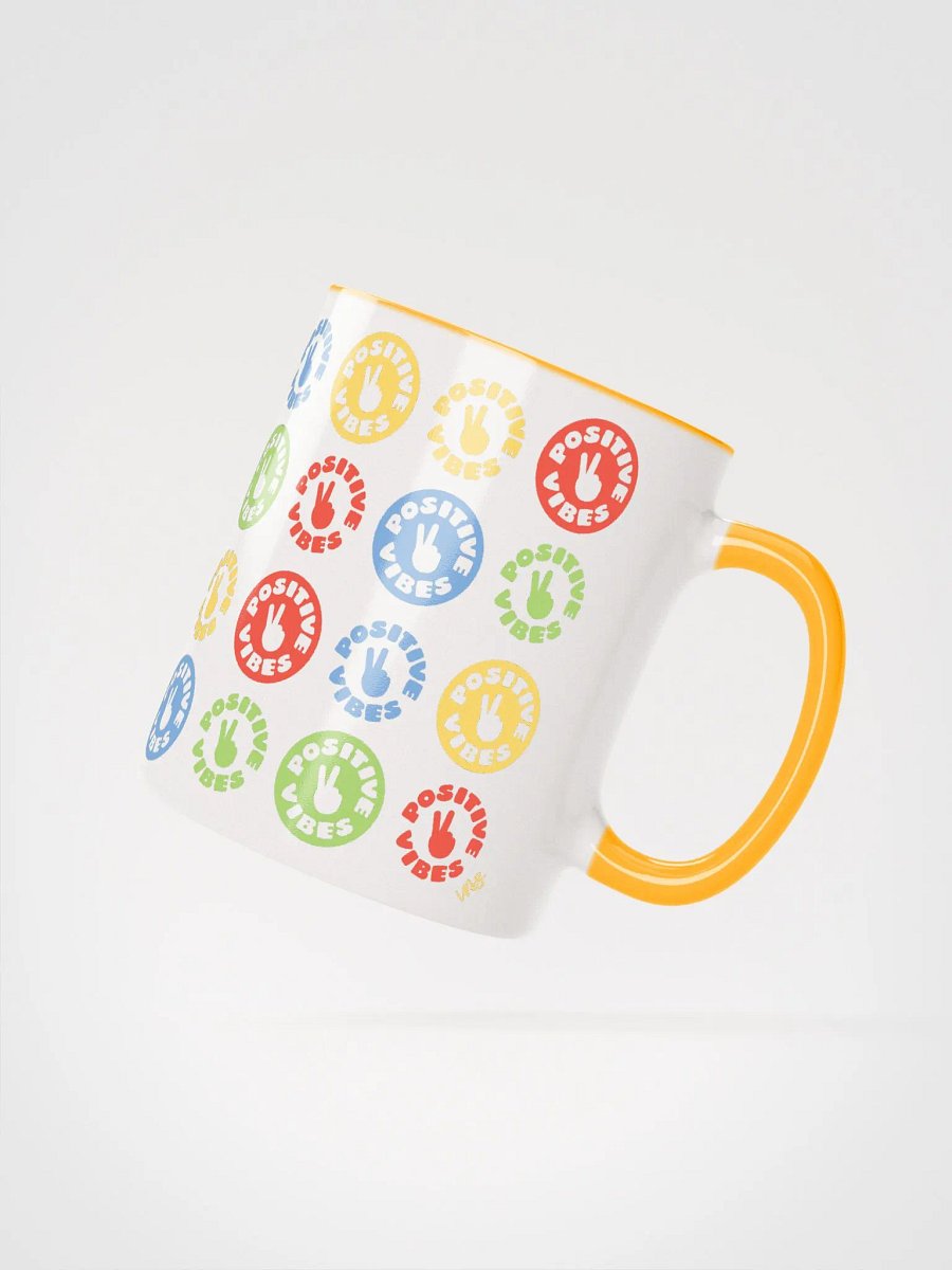 Positive Vibes (Ceramic Mug with Color Inside) product image (2)