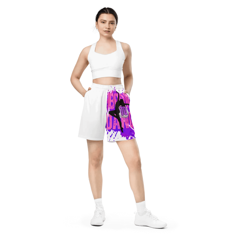 Expressive Born to Dance Her Silhouette Mesh Shorts product image (7)