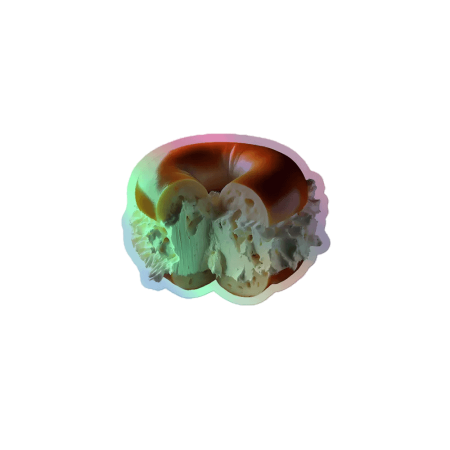 Holographic Bagel Sticker product image (1)