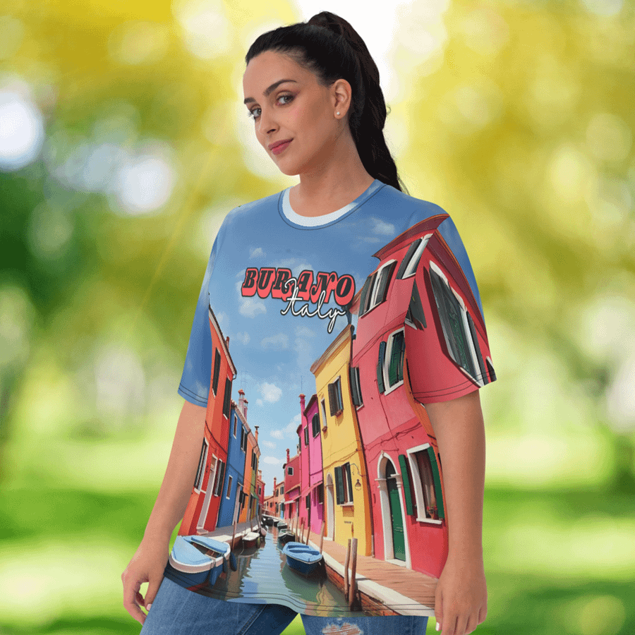 Burano Italy All Over Print T-shirt product image (5)