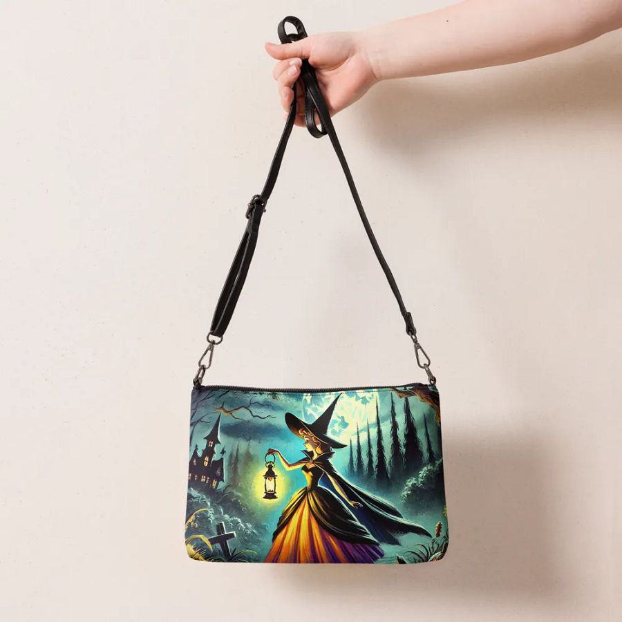 Enchanting Witch in the Woods Halloween Crossbody Bag product image (7)