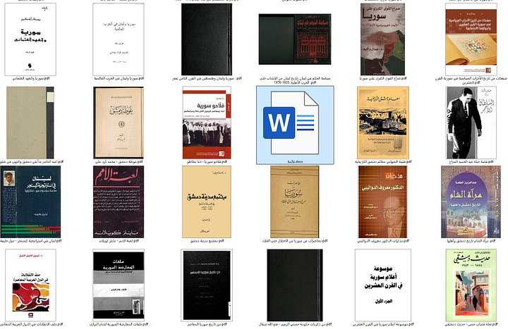 مكتبة رقمية تضم 100 كتاب نادر عن سوريا product image (1)