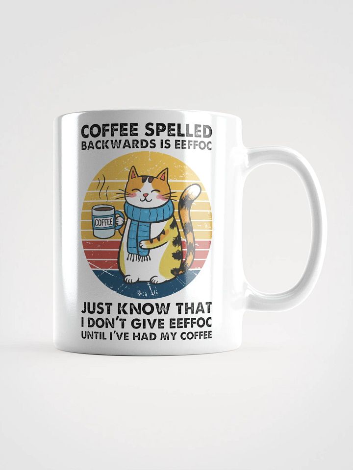 Sunset Cat Coffee Backwards Mug product image (1)