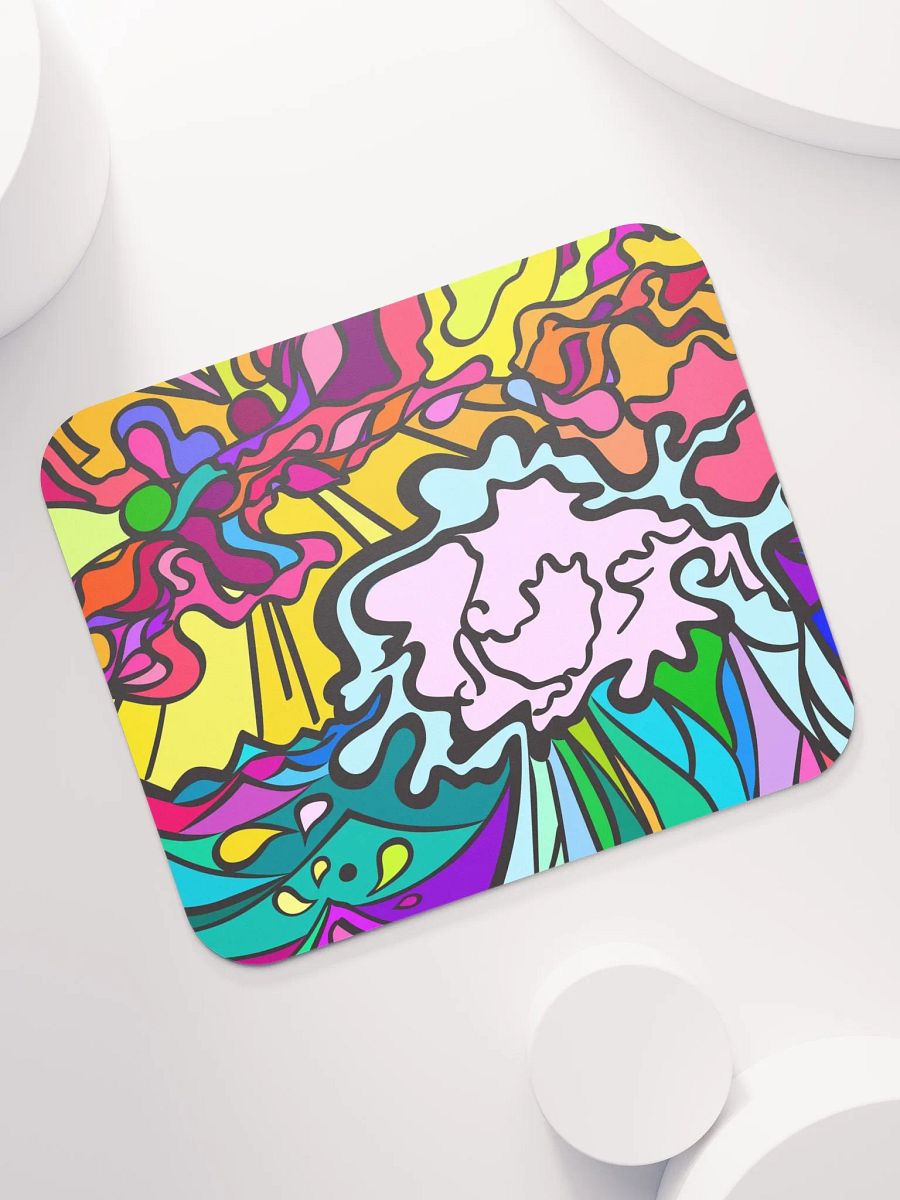 Vibrant Swirls Mouse Pad – Wave at Sunset product image (7)