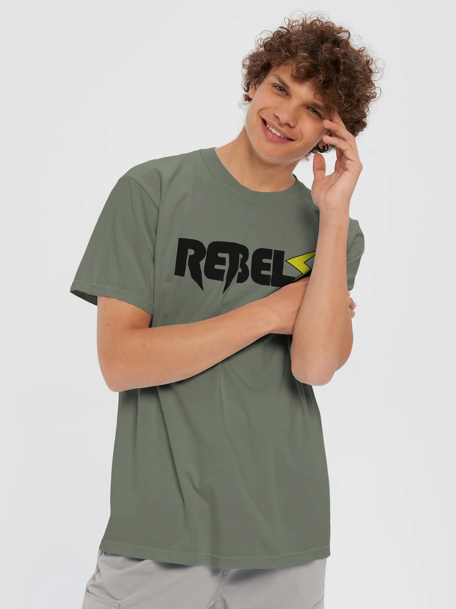 Rebels T-Shirt Moss | Black | Yellow product image (5)