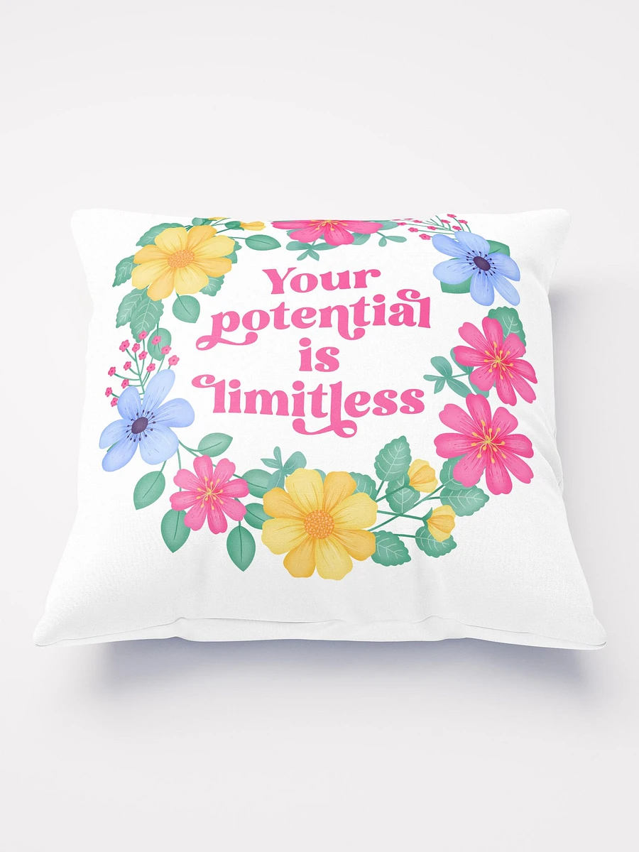 Your potential is limitless - Motivational Pillow White product image (2)