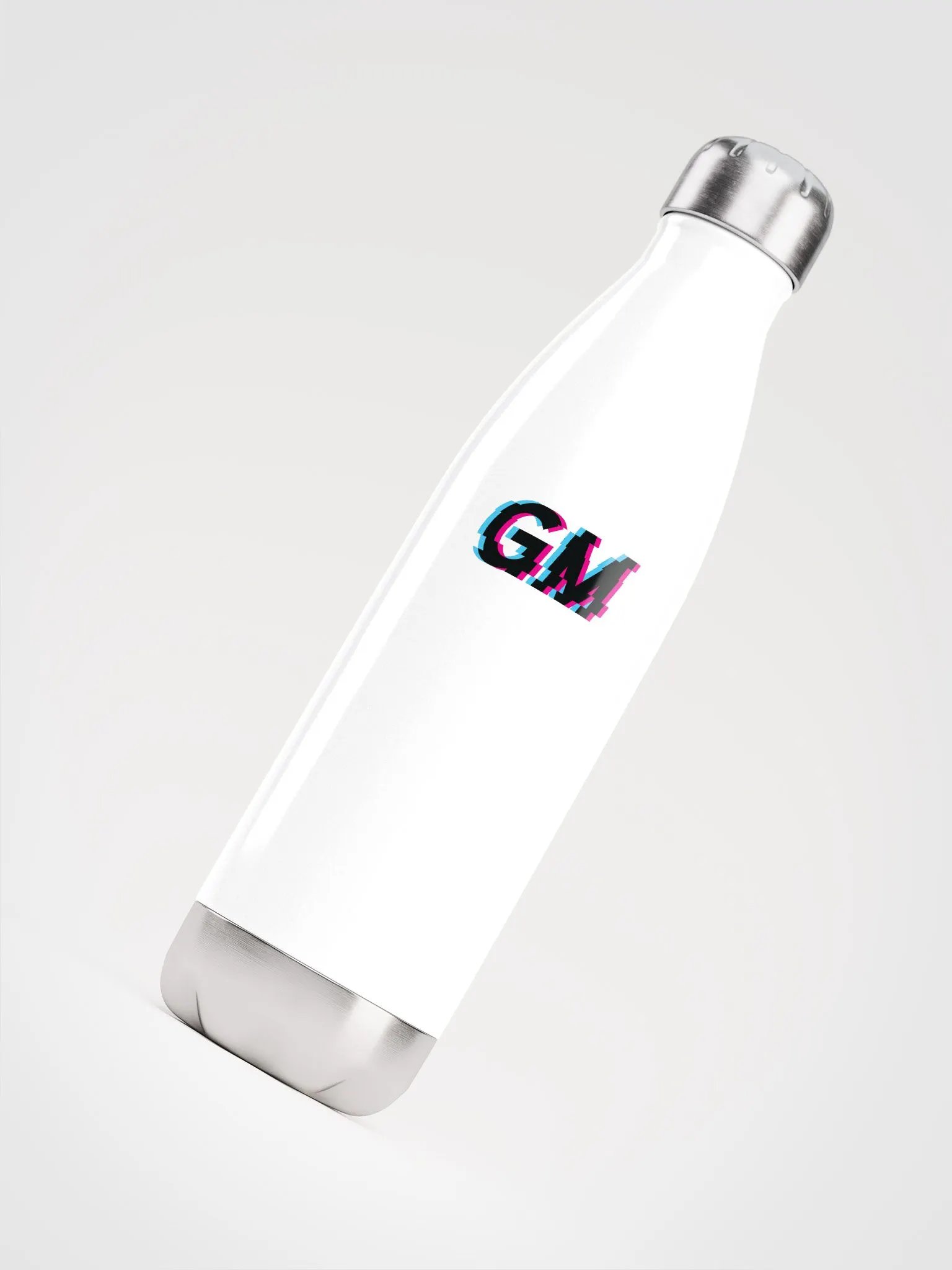 GM White Stainless Steel Water Bottle product image (4)