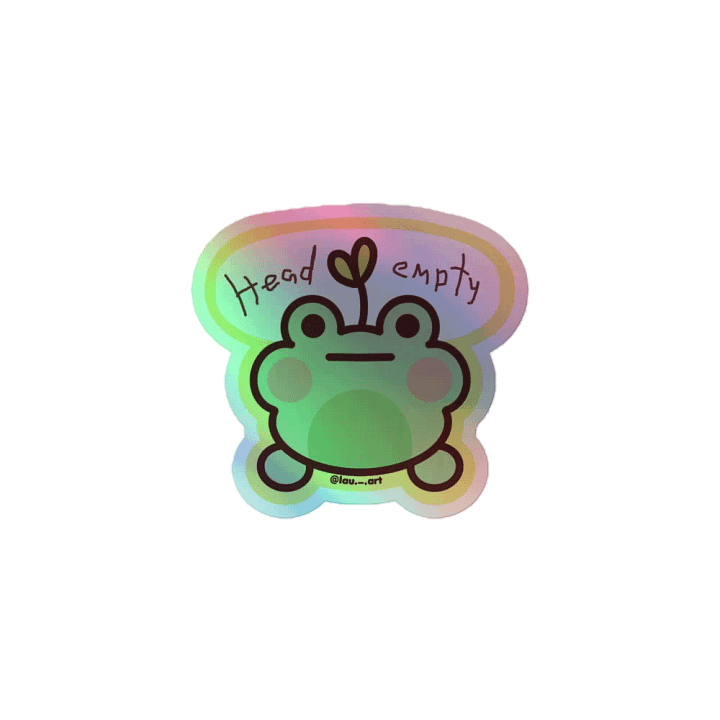 Head Empty - Holographic Sticker product image (1)