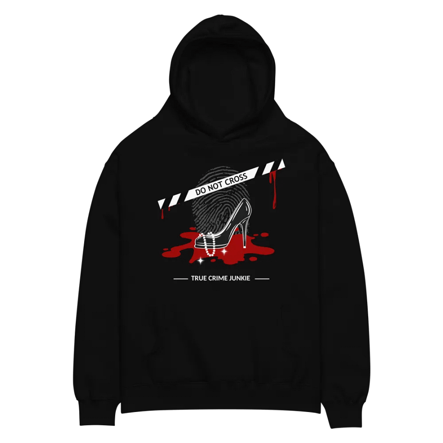 CrimeClothes Heels & Pearls Do Not Cross Premium Oversized Hoodie product image (17)