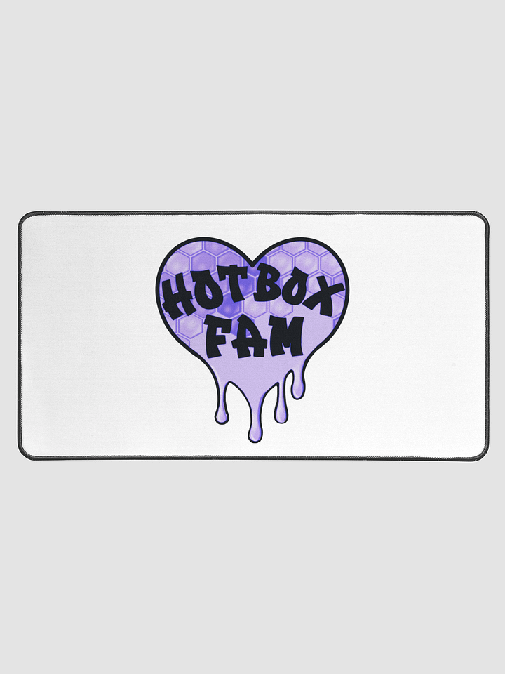 HOT BOX FAM PURPLE HONEY COMB LOGO DESK MAT product image (1)