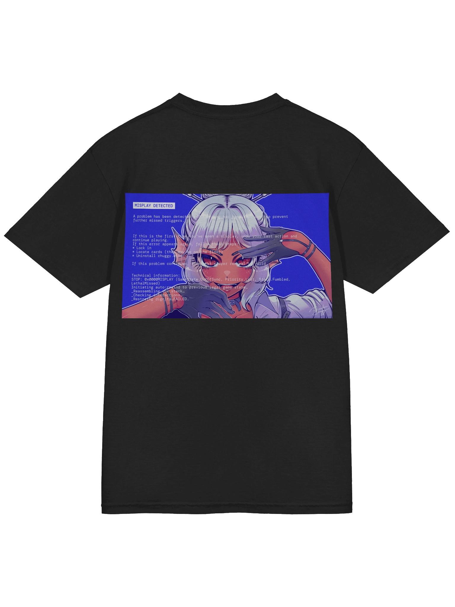 Misplay Detected Tee (Back Graphic) product image (5)