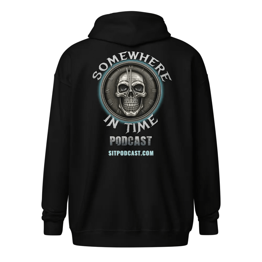 Somewhere in Time Podcast Double Sided Zip Up Hoodie product image (2)