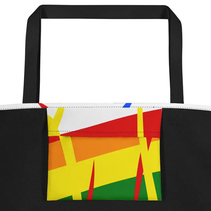Rainbow Splash Tote with Pocket Inside product image (2)