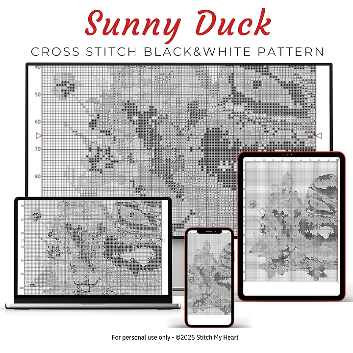 Sunny Duck Cross Stitch Pattern product image (2)