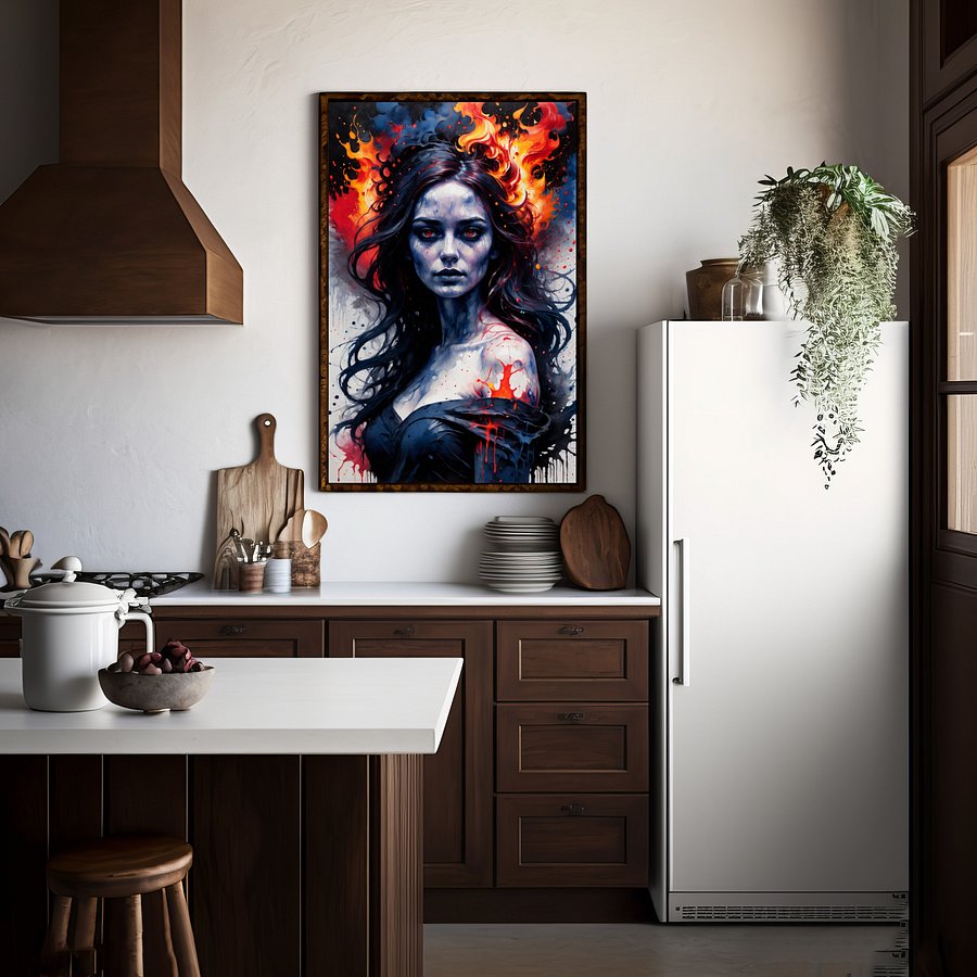 Fire Elemental 1 - Set of 6 Printable Images product image (6)