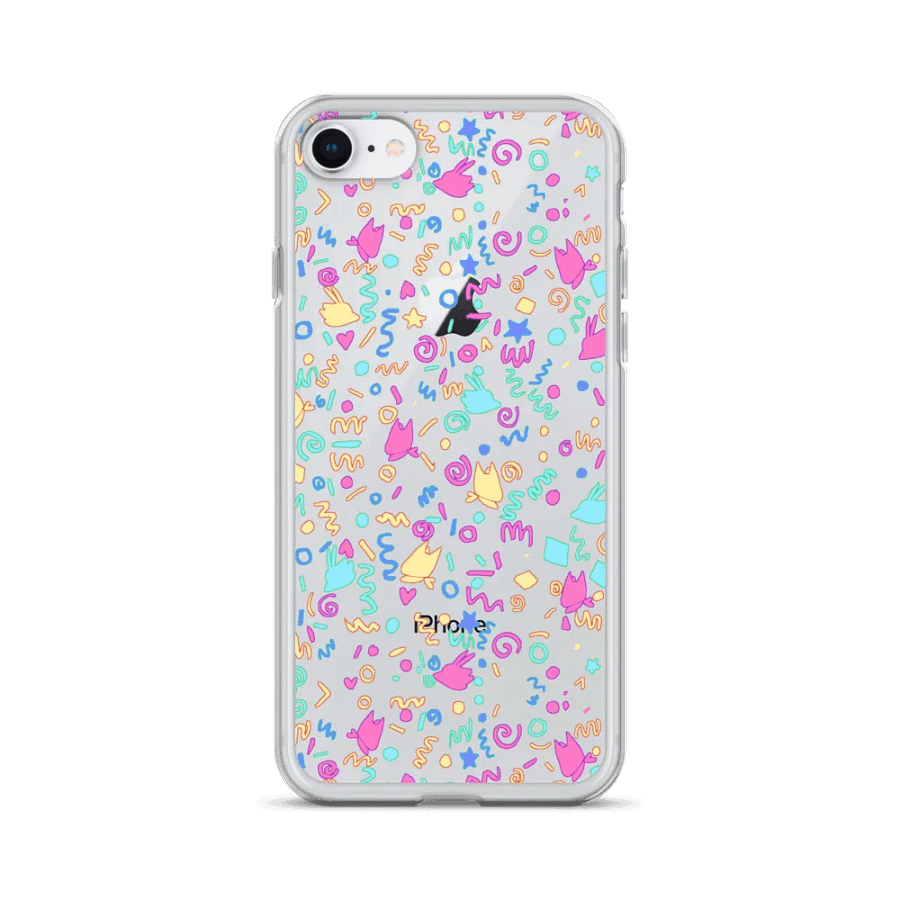 Arcade vibes clear iphone case product image (1)