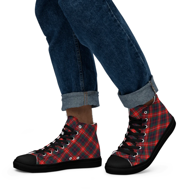 Fraser Tartan Men's High Top Shoes product image (5)