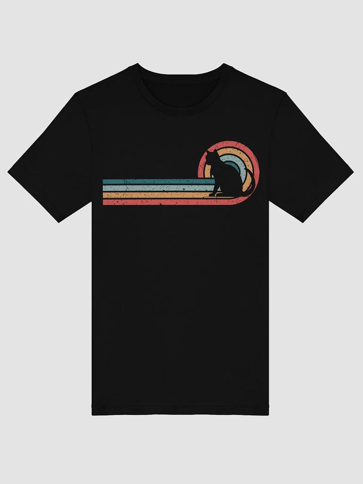 Retro Vintage Cat T-Shirt – Cool 70s Style Feline Tee for Cat Lovers product image (1)