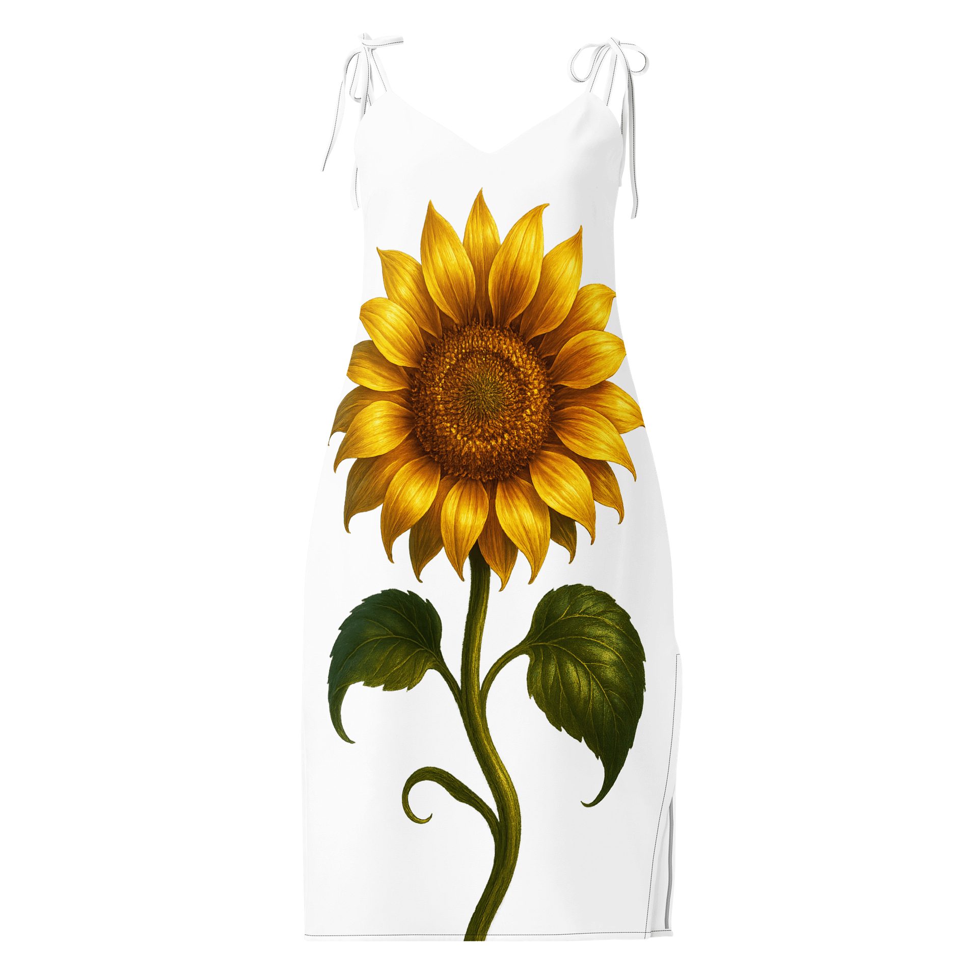 Sunflower Serenade All-Over Print Slip Dress product image (1)