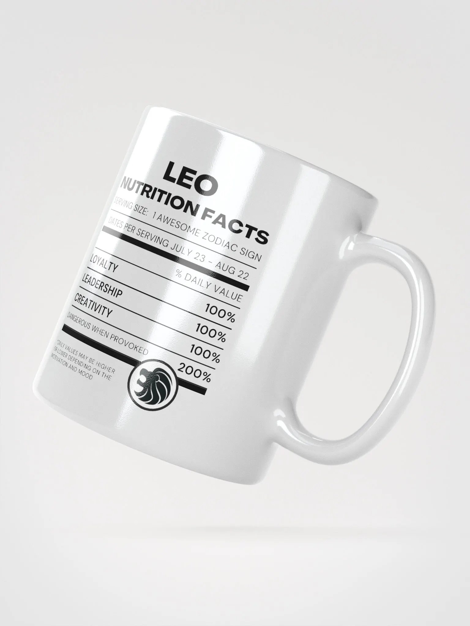 Leo Nutrition Facts Mug product image (3)