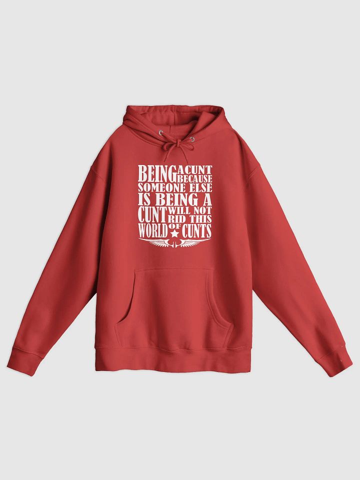 Stop Being A Cunt - White Lettering - Lane Seven Premium Pullover Hoodie product image (1)