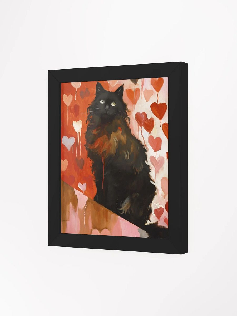Whimsical Love Cat Framed Poster product image (5)