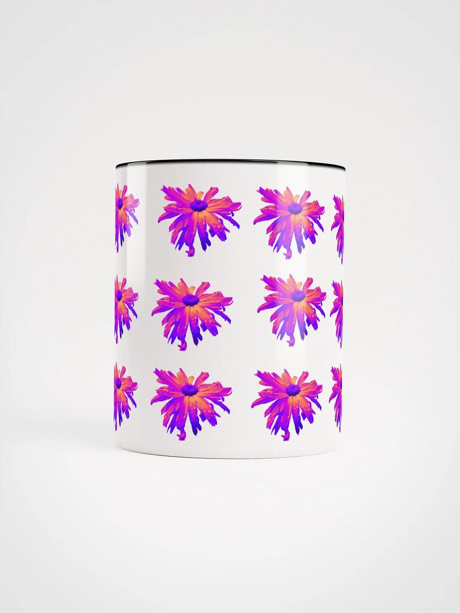 Abstract Pink Floating Daisy Flower Repeating Pattern Design Mug product image (6)