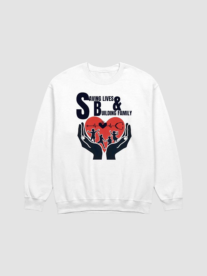 Saving Lives & Building Family Crewneck Sweatshirt product image (3)