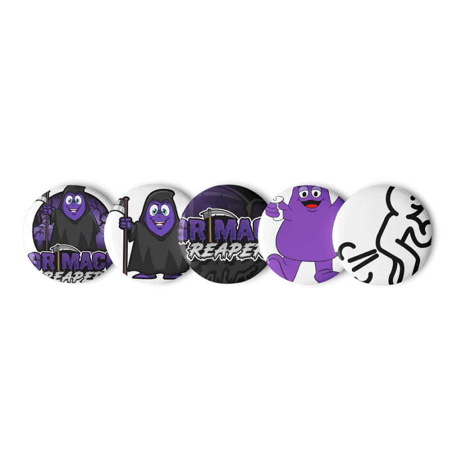 The Grimace Reaper pin pack product image (1)