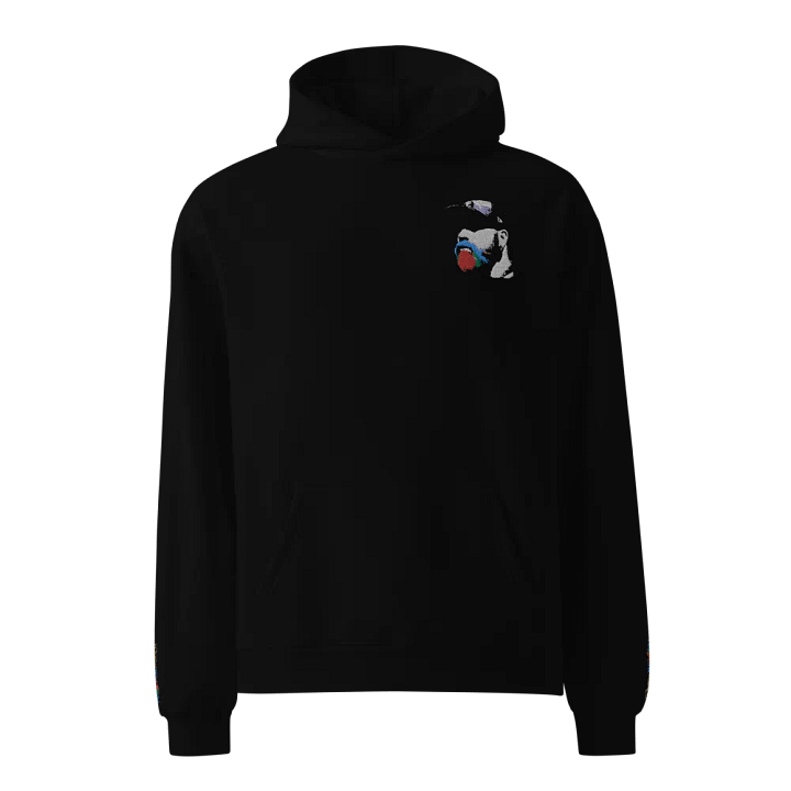 RainbowBeard Embroidered Pocket and Sleeve Logo Oversize Hoodie product image (1)