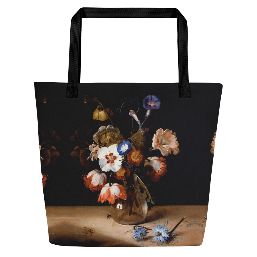 “Flowers in a Glass Vase” Art Tote – Designed by Dr. Mac Garden Style product image (1)