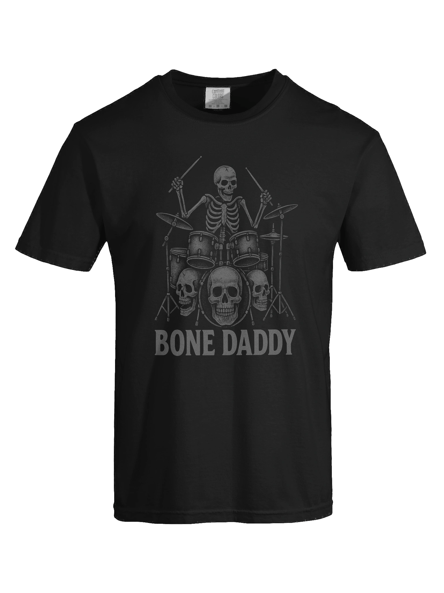 Bone Daddy V2 Grey - Skeleton playing skull drum kit product image (7)