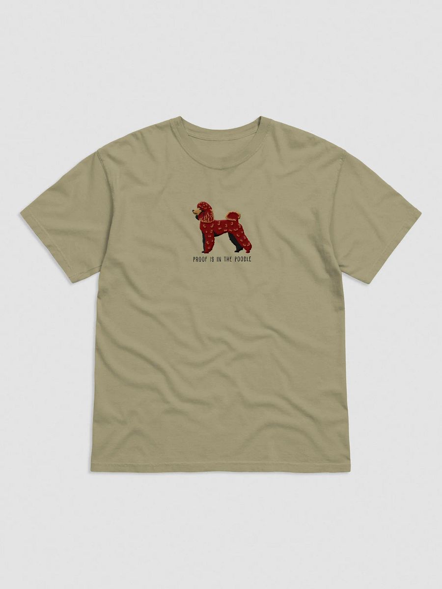 Proof Is in the Poodle T-Shirt(Embroidered) of a Miniature Poodle(Chocolate) product image (9)