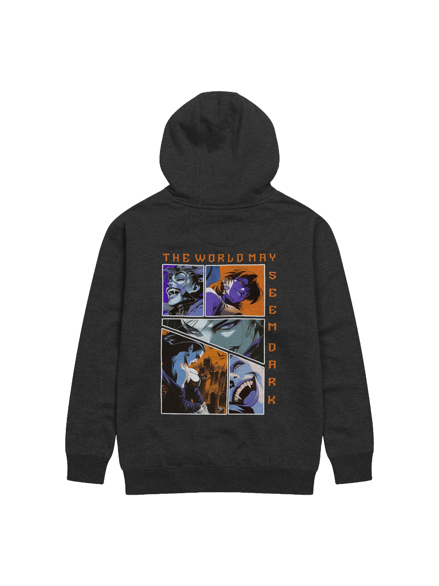 "The world may seem dark" Panel Back Unisex Printed Hoodie product image (2)
